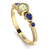 Bezel Symmetrical Peridot Ring - Ivy No. 613